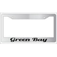 thumbnail image 1 of Green Bay Chrome Plastic License Plate Frame, 1 of 1