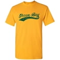 thumbnail image 1 of Green Bay City Baseball Script Basic Cotton T-Shirt - 2X-Large - Gold, 1 of 6
