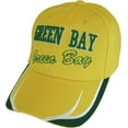 thumbnail image 1 of Green Bay City Name Block and Script Lettering Baseball Cap with Embroidered Bill (Gold/Green), 1 of 2