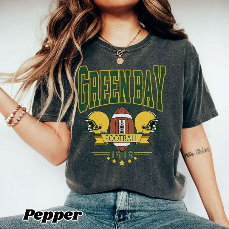 Green Bay Football Comfort Colors Shirt Trendy Oversized Vintage Style Football Tshirt Comfort colors Shirt Funny Graphic