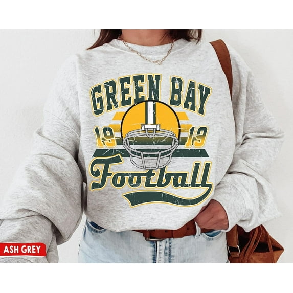 Green Bay Football Crewneck Sweatshirt, Vintage Packers Sweatshirt, Green Bay Game Day, Packers Gifts, Sport Grey Color, Size 5XL