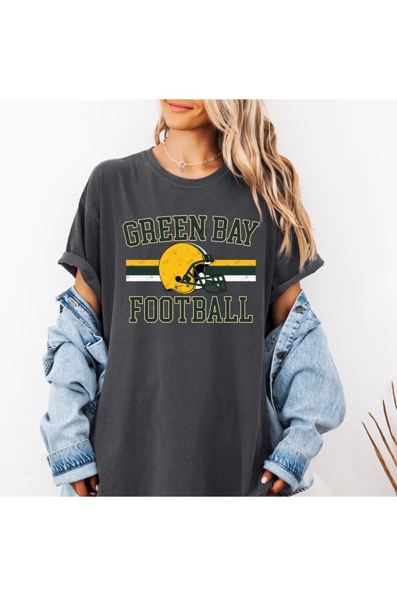 Green Bay Football Shirt Retro Distressed Game Day Tee Green Bay Fan Unisex Tailgate T-Shi