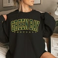 thumbnail image 1 of Green Bay Football Sweatshirt, Green Bay Football shirt, Vintage Style Green Bay Football Sweatshirt,Black Color,Size XL, 1 of 5
