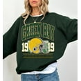 thumbnail image 1 of Green Bay Football Vintage Style Sweatshirt, Retro Green Bay Varsity Crewneck Shirt, Sunday Football,Charcoal color,size 4XL, 1 of 5