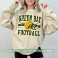 thumbnail image 1 of Green Bay Football Vintage Sweatshirt, Packer Crewneck Sweatshirt,Sand Color,Size 3XL, 1 of 5