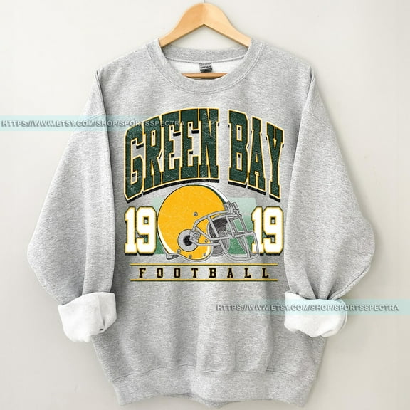 Green Bay Football Vintage Sweatshirt, Packer Football Sweatshirt