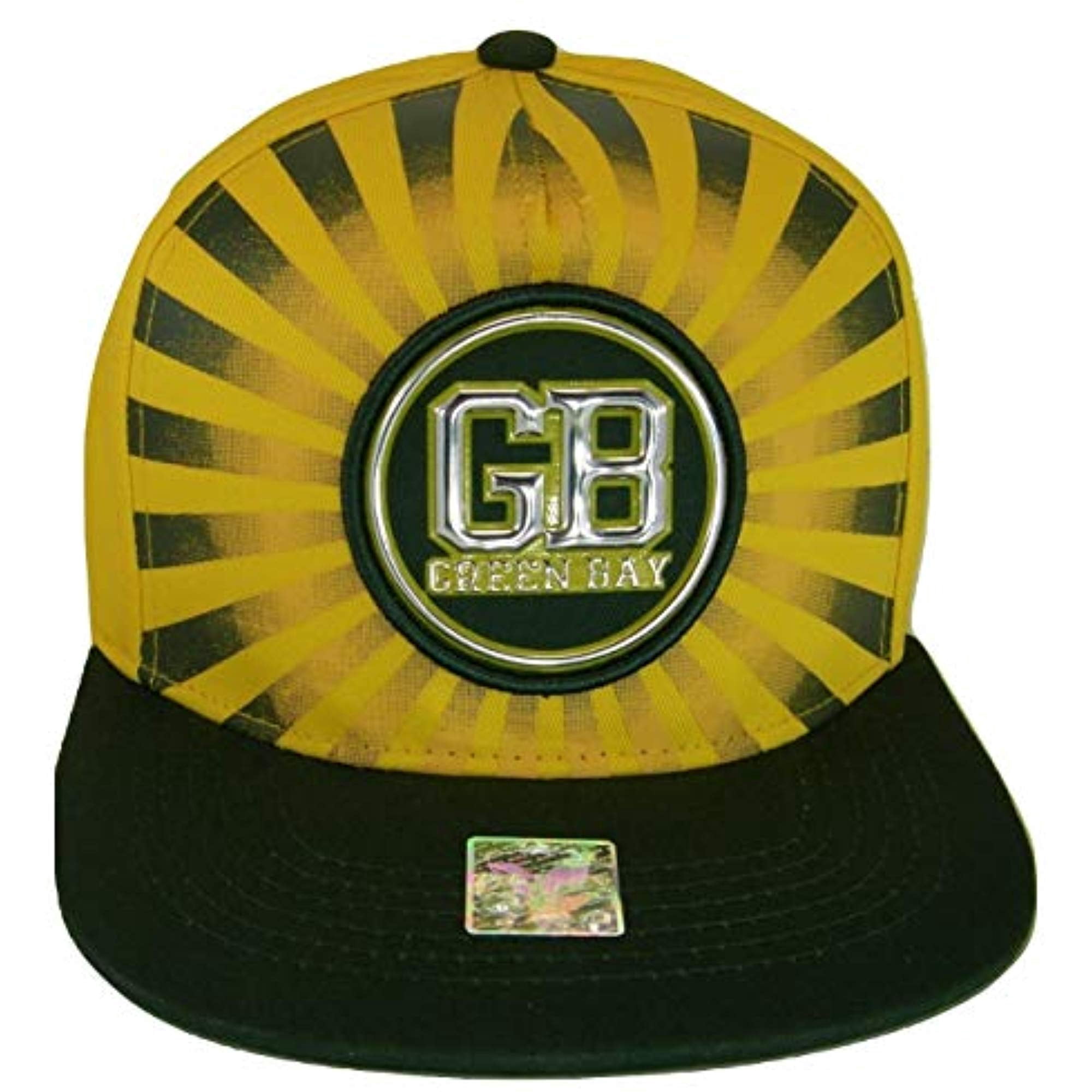 Green Bay Men's Striped Cotton Patch Style Adjustable Snapback Baseball ...