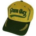 thumbnail image 1 of Green Bay Men's Summer Mesh Adjustable Baseball Cap (Gold/Green), 1 of 3