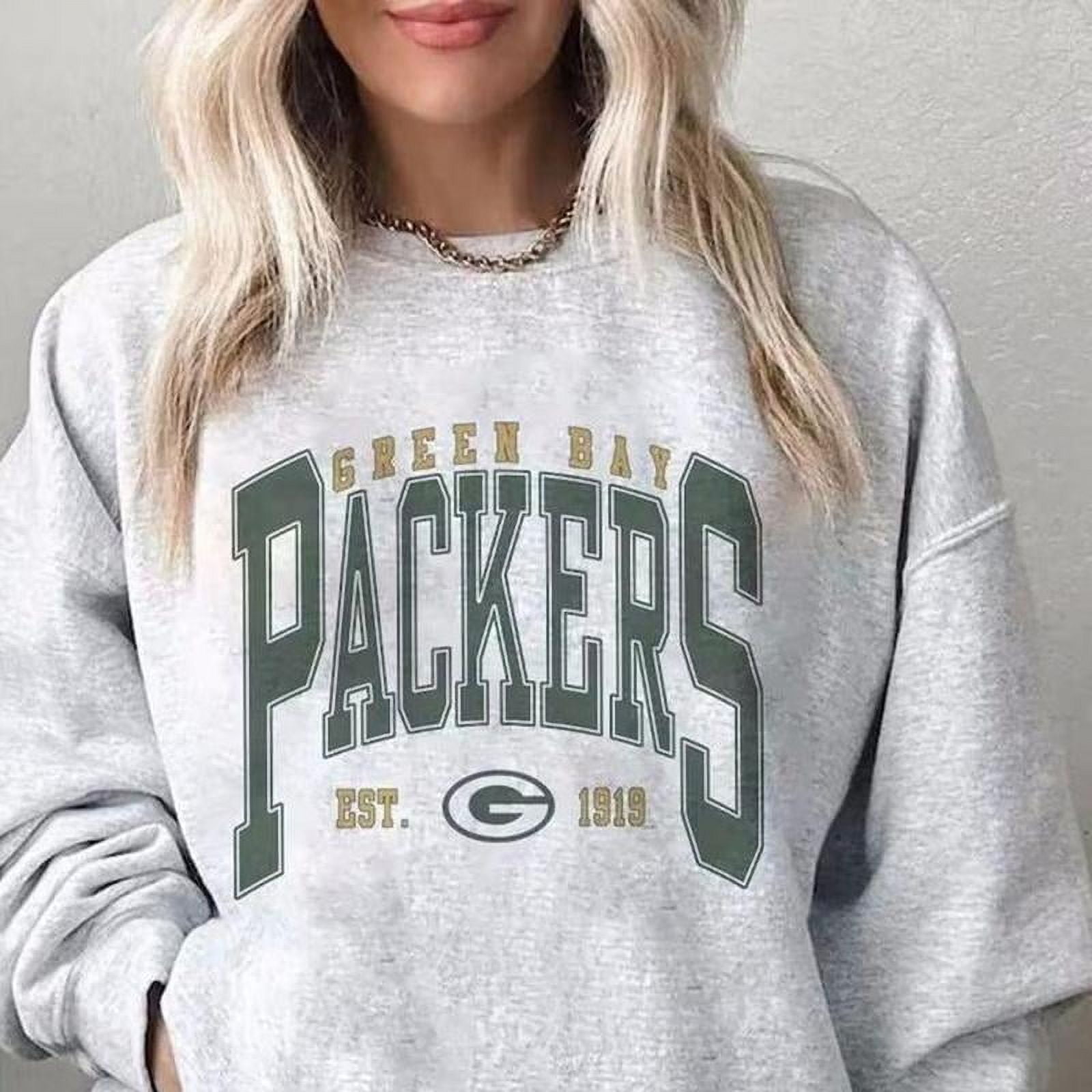 Green Bay Packer Crewneck Sweatshirt, Team Spirit Jumper, Football