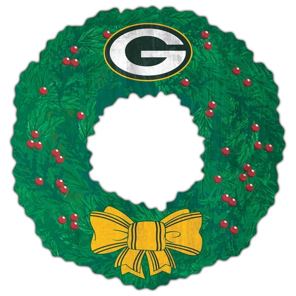 Green Bay Packers 16'' Team Wreath Sign