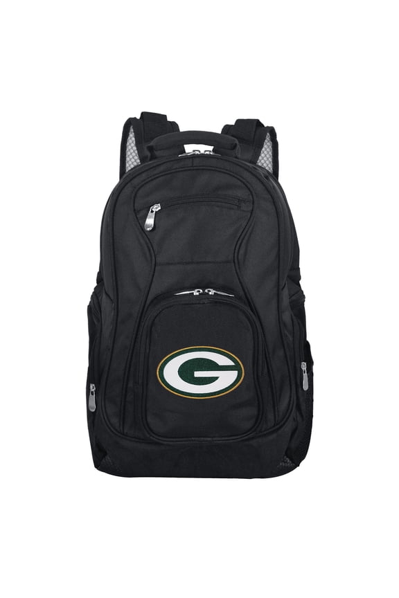 Black Green Bay Packers Premium Laptop Backpack