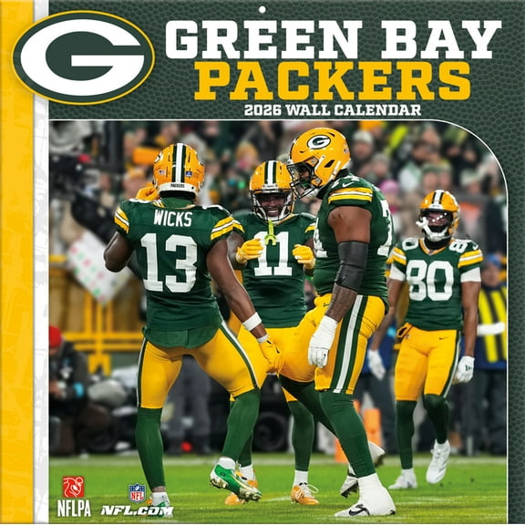 Green Bay Packers 2026 12x12 Team Wall Calendar, (Paperback)