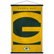 NFL Green Bay Packers - Logo 25 Wall Poster with Magnetic Frame, 22.375" x 34"