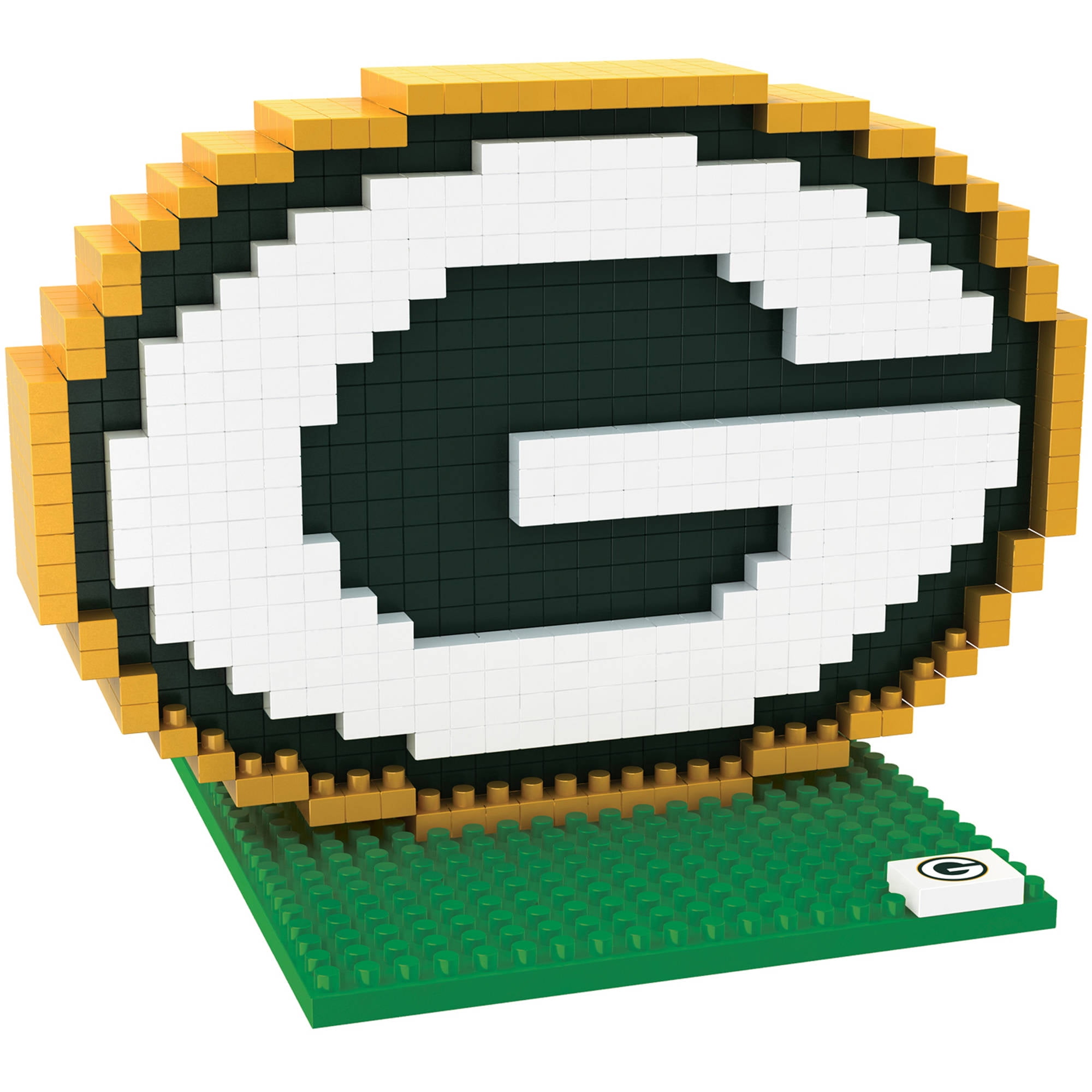 Green Bay Packers 3D Primary Logo BRXLZ Puzzle - Walmart Business