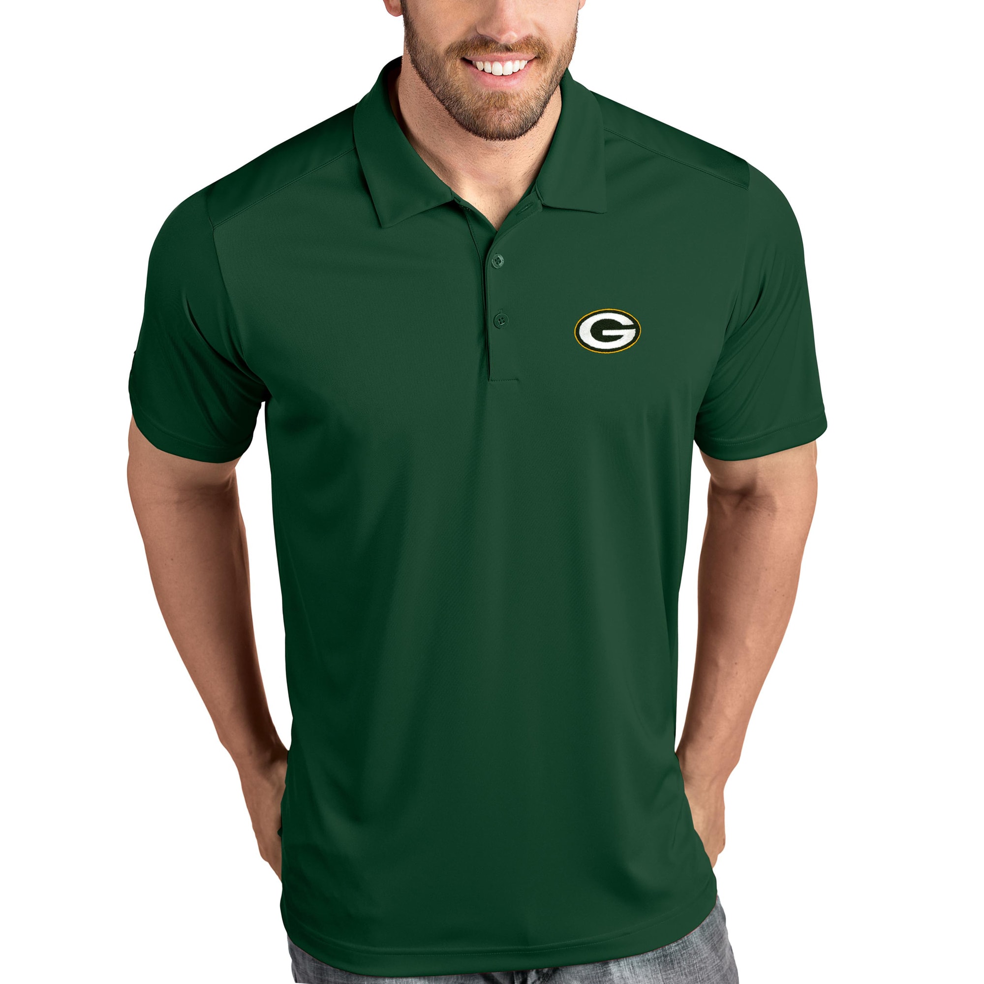 Green Bay Packers Antigua Tribute Polo - Green - image 1 of 1