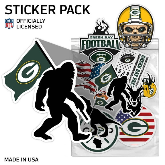 Green Bay Packers Assorted Sticker Pack