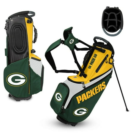 NEW Team Effort Golf Back Nine Stand Bag 8-Way - NFL Green Bay Packers