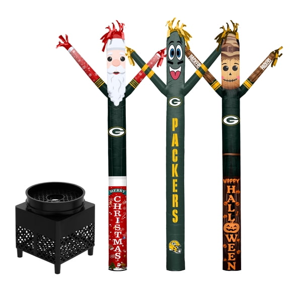 Green Bay Packers Inflatable Crazy Sports Fan Bundle Set