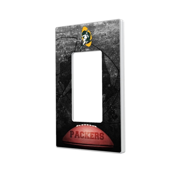 Green Bay Packers Legendary Design Single Rocker Lightswitch Plate