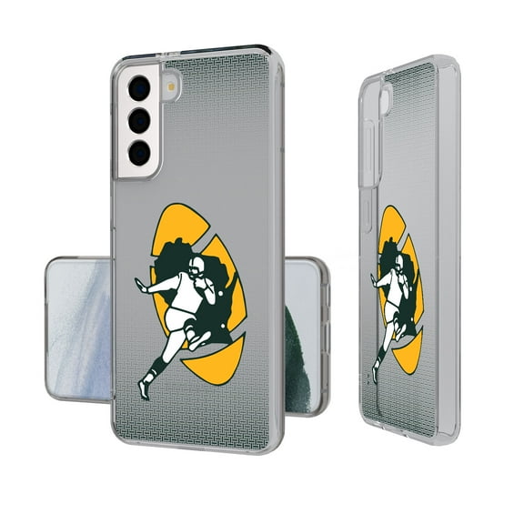 Green Bay Packers Linen Logo Galaxy Clear Case