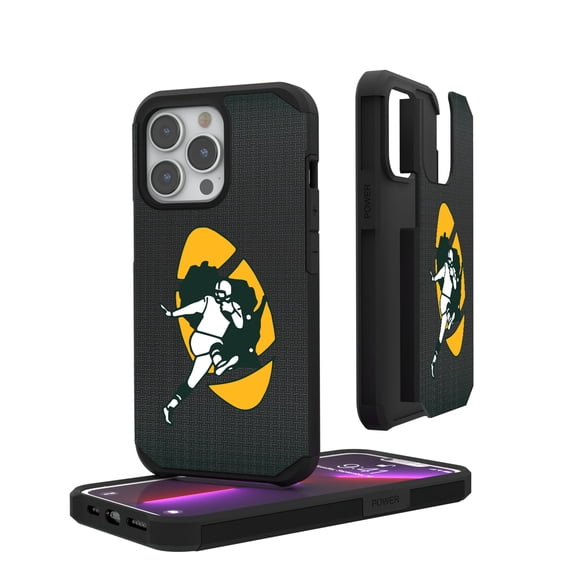 Green Bay Packers Linen Logo iPhone Rugged Case