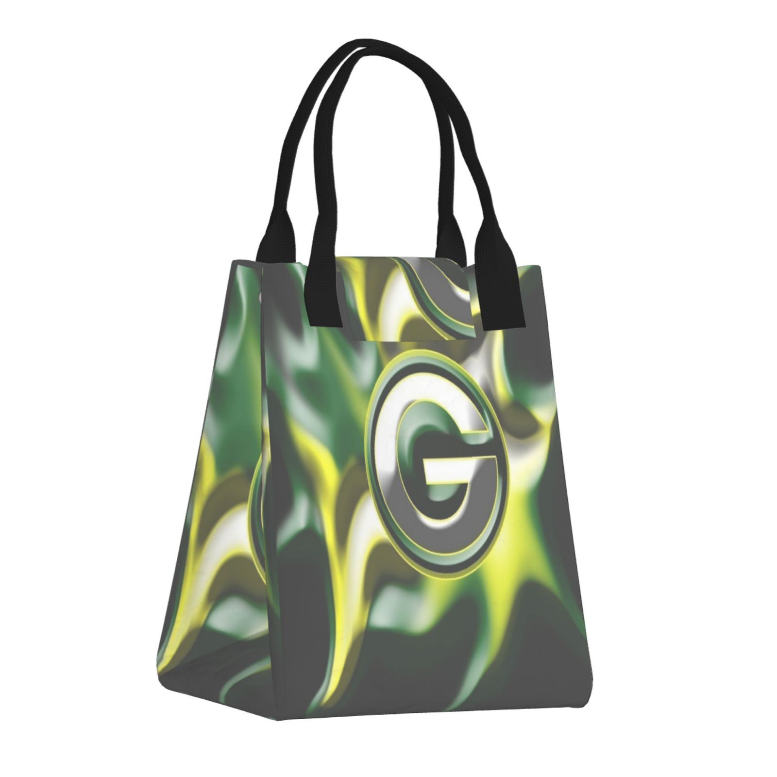 GreenBayPackers Lunch Bag Dupont Paper Tote Bags Reuseable Grocery