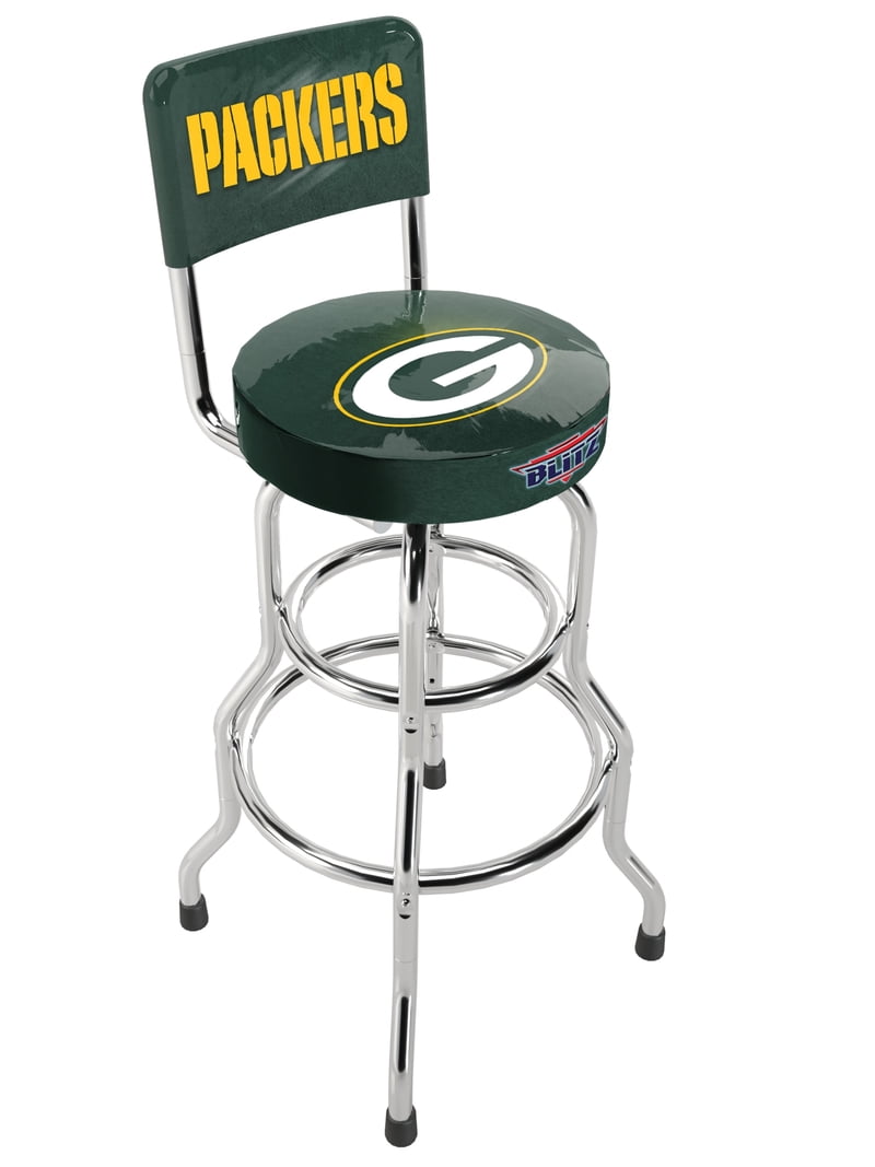 Green Bay Packers NFL Blitz High Back Adjustable Swivel Stool