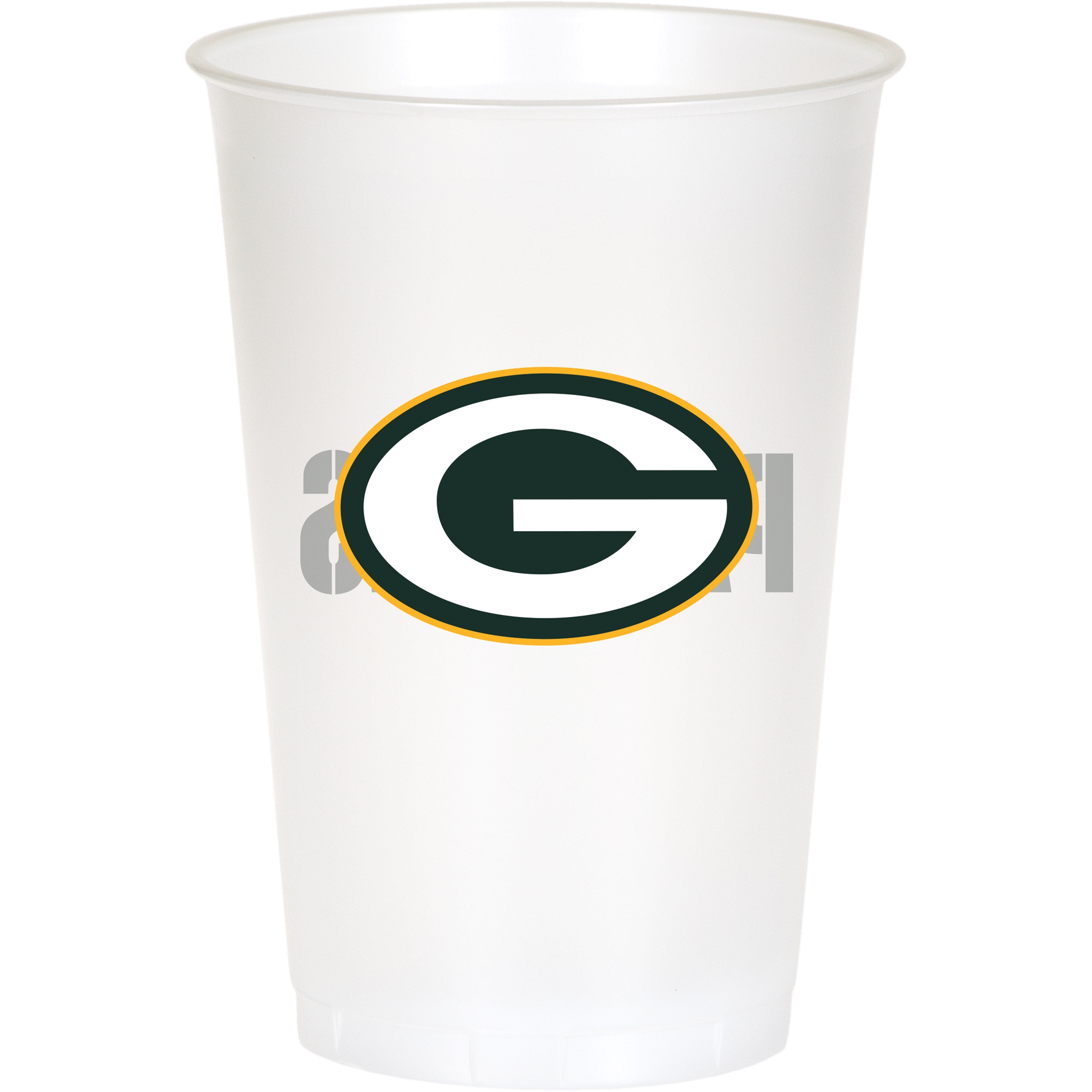 Green Bay Packers Plastic Cups, 24 Count for 24 Guests
