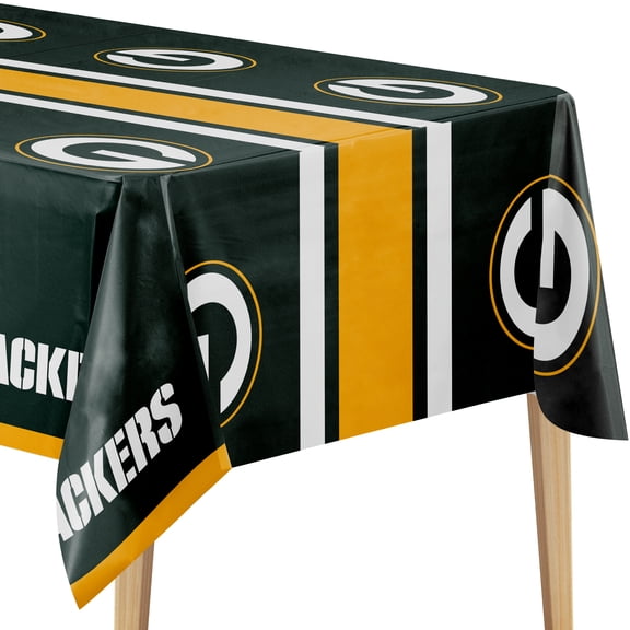 NFL Green Bay Packers Plastic Tablecloths, 3 Ct