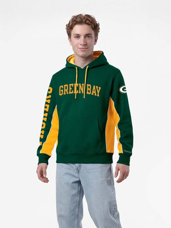 Reebok Mens Colorblocked Hooded Sweatshirt