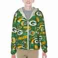 Green_Bay_Packers Youth lightweight exercise Sun Protection Hoodie