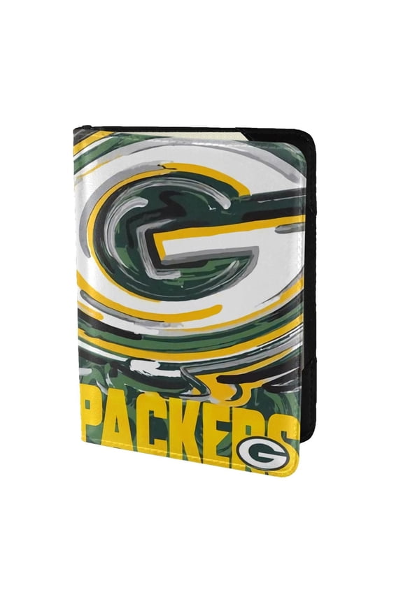 Green_Bay Travel Passport Holder, Football Team Customized Leather Passport Holder, Suitable For Men And Women, Ultra-Thin Passport Holder, Vacation Travel Essentials, Holiday Gifts