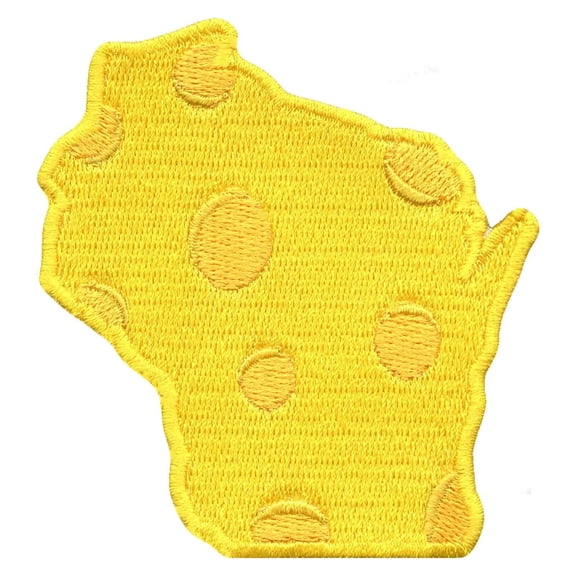 Green Bay Wisconsin Cheese State Embroidered Iron On Patch