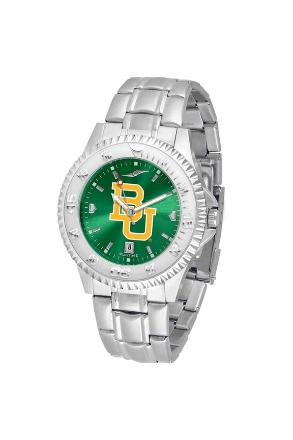 Green Baylor Bears Competitor Steel AnoChrome Watch
