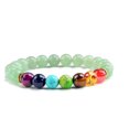thumbnail image 1 of Green Beaded Chakra Stretch Bracelet, 1 of 1