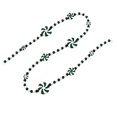 thumbnail image 1 of Green Beaded Necklace with Peppermint Candy Design, 33 Inches, Green and White, for Christmas Party Favors, Holiday Decoration, 1 of 5