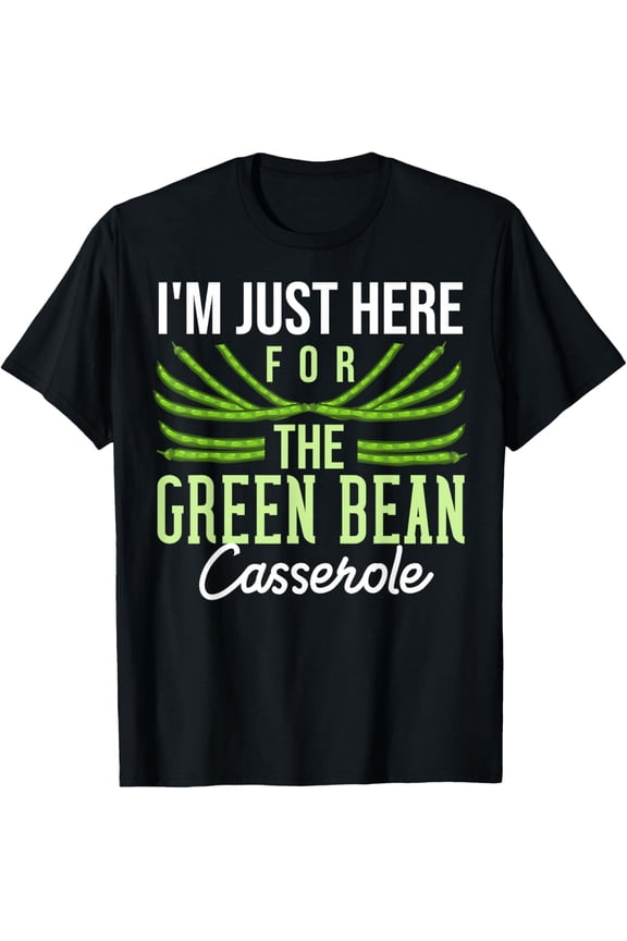Green Bean Casserole Gift String Bean T-ShirtPure cotton short-sleeved shirts for both men and women