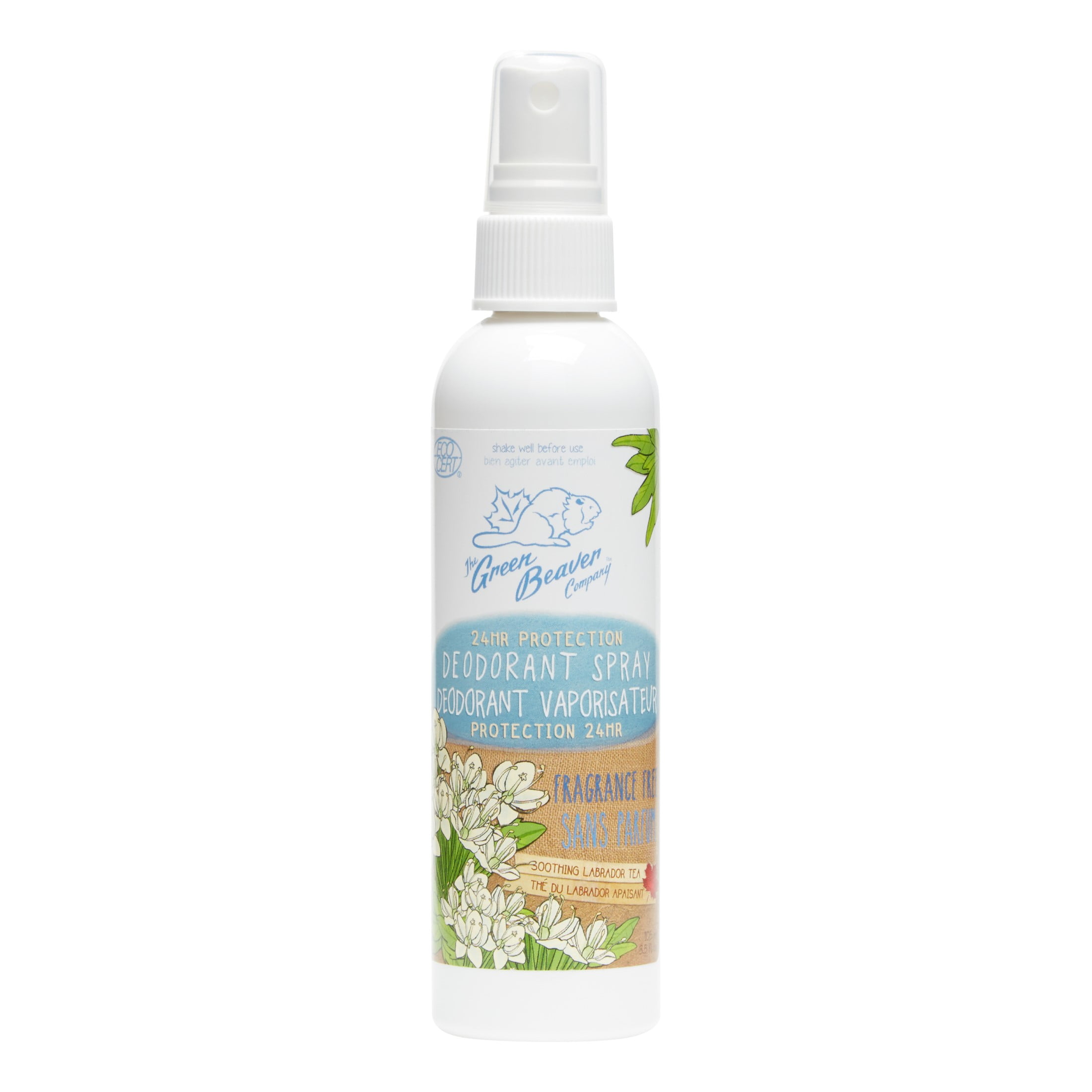 Green Beaver Spray Deodorant, Fragrance Free, 3.55 Oz
