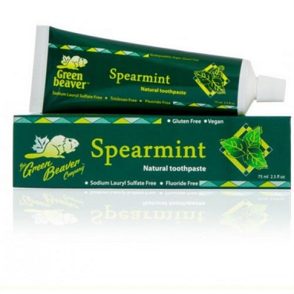 Green Beaver Toothpaste, Spearmint, 2.5 Oz - image 1 of 2