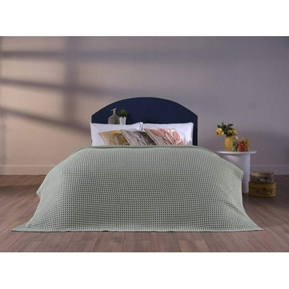 Green Bed Blanket - Queen size