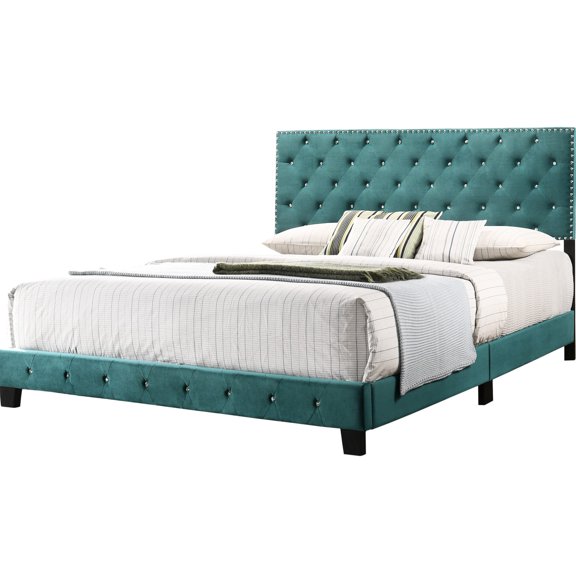 Green Bed | Comfortable, Transitional Design | Bedroom Decoration