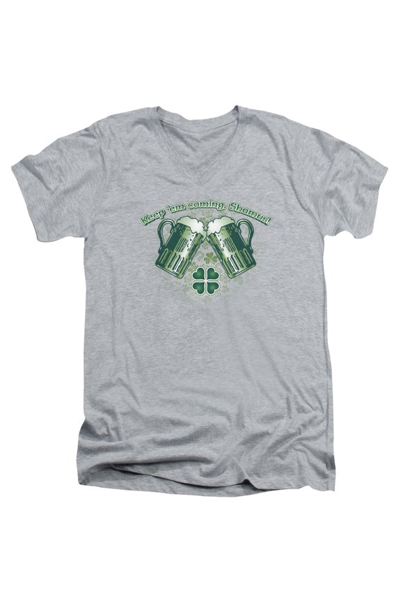 - Green Beer - Slim Fit V Neck Shirt - X-Large