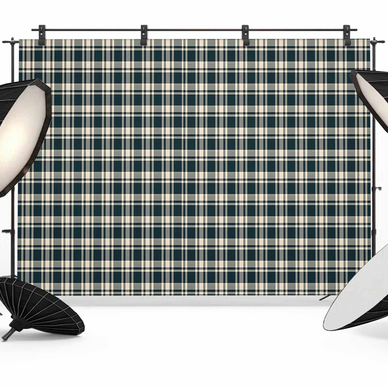 Green Beige Buffalo Plaid Backdrop for Photoshoot, Photography Photo ...