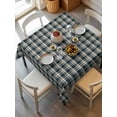 thumbnail image 1 of Green Beige Buffalo Plaid Tablecloth Square Table Cloth 54x54, Waterproof Outdoor Table Cloth Covers Decorative Table Protector, Farmhouse Checkered Washable Table Cover for Kitchen Dinning Party, 1 of 8
