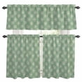 thumbnail image 1 of Green Beige Dandelion Kitchen Curtains Sets for Windows 36 Inch Length, Farmhouse Botanical Blossom Rod Pocket Window Treatments Tier Curtains and Valances Set for Bedroom/Bathroom, 1 of 8
