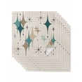 thumbnail image 1 of Green Beige Diamond Cloth Napkins Set of 8 Reusable Dinner Napkins, Modern Geometric Middle Century Cocktail Napkin Washable Table Napkins for Wedding/Holiday Party/Baby Shower 20"x20", 1 of 7
