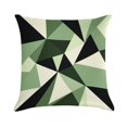 thumbnail image 1 of Green And Beige Modern Art Geometric Pillow Covers,Green And Beige Modern Art Geometric Throw Pillow Covers 18"×18" ,Living Room Sofa Couch Pillow Covers,Decorative Pillow Covers, 1 of 7