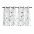 thumbnail image 1 of Green Beige Spring Floral Kitchen Curtains Window Panels, Luxury Botanical Summer Insulated Window Treatment Curtain, Grommet Curtains for Bedroom/Living Room/Bathroom, 2 Piece 42"Wx45"L, 1 of 8