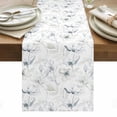 thumbnail image 1 of Green Beige Spring Floral Table Runner - 70 Inch Long, Kitchen Dining Table Runner Dresser Scarves, Luxury Botanical Summer Farmhouse Decor for Coffee Tables Wedding Party Banquet, 1 of 8