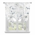 thumbnail image 1 of Green Beige Spring Floral Tie Up Curtains for Windows, Adjustable Balloon Window Shades, Luxury Botanical Summer Kitchen Window Treatments Adjustable Roll Up Curtain for Basement/Nursery 52"x45", 1 of 8